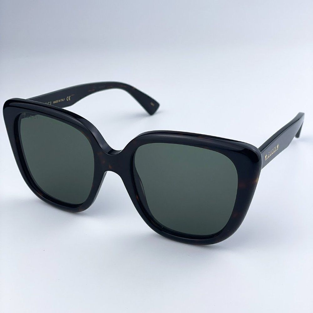 SALE! NEW Gucci GG1169S 003 Havana Green Square Oversized Women Sunglasses - Picture 5 of 12